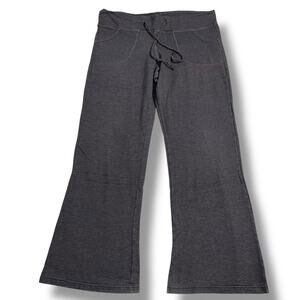Ellen Tracy Womens Casual Sweatpants Flare Leg Drawstring Waistband Gray XL